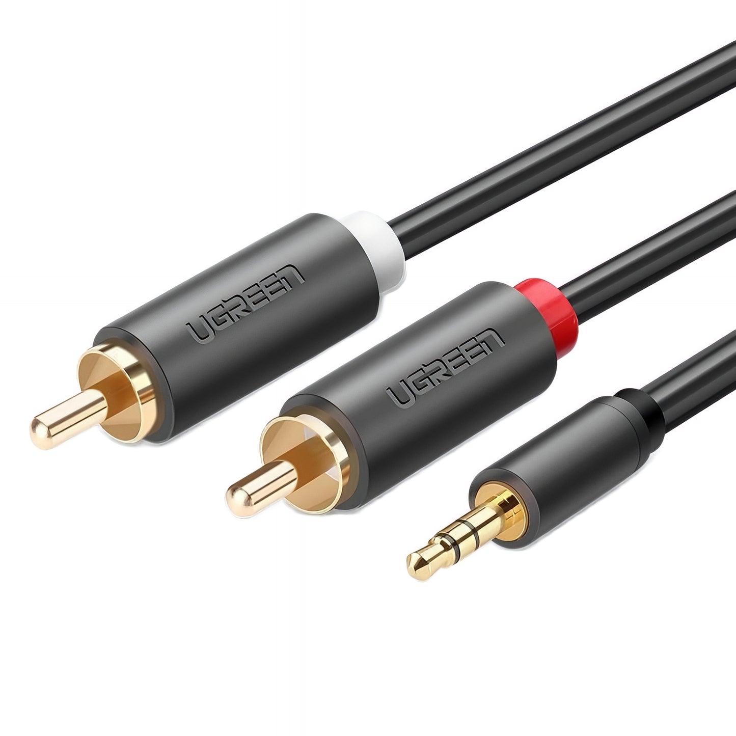 Audio Cable 3.5mm - 2 x RCA UGREEN AV102, 1.5m, Gray
