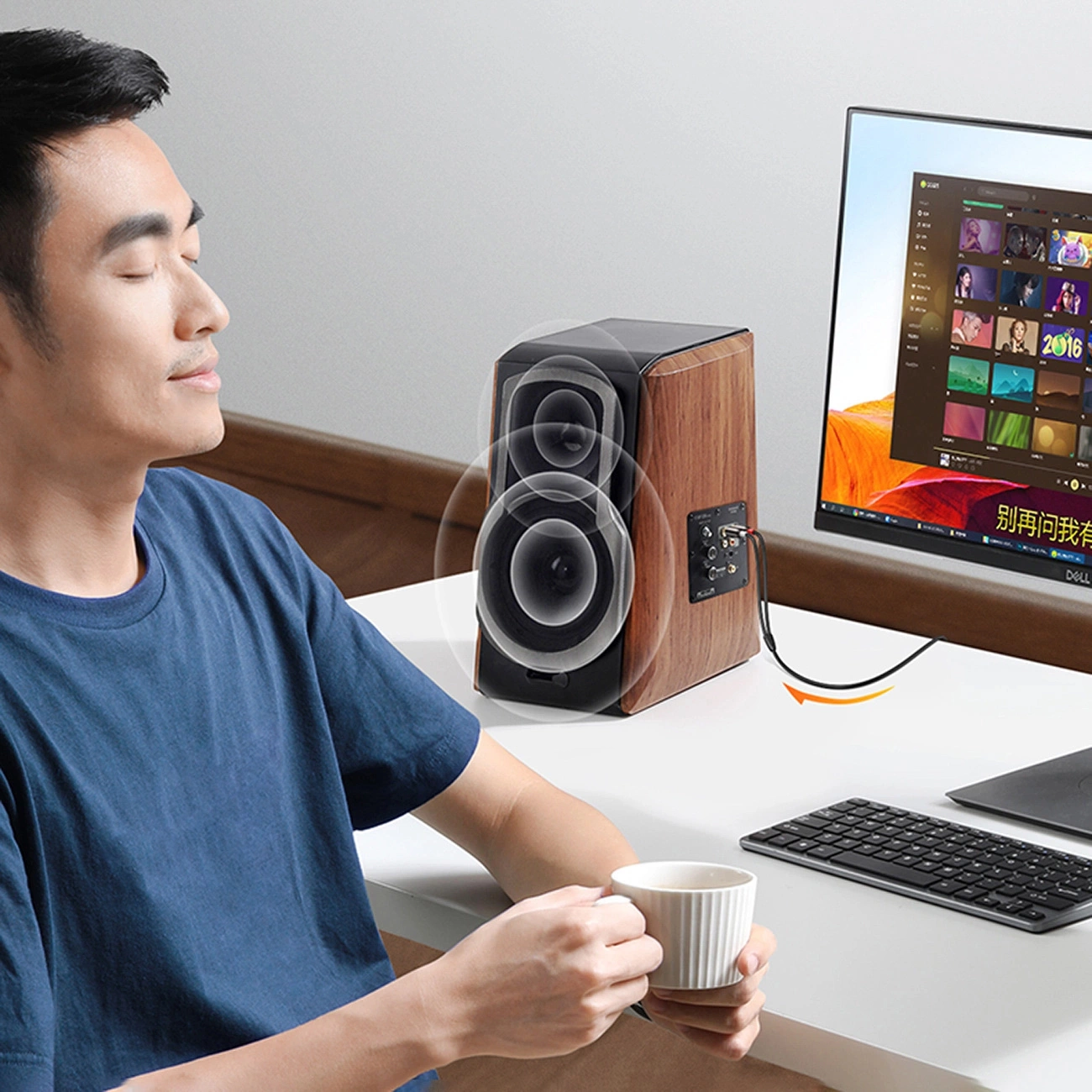 3.5mm Audio Cable - 2 x RCA UGREEN AV116, 1m, Black