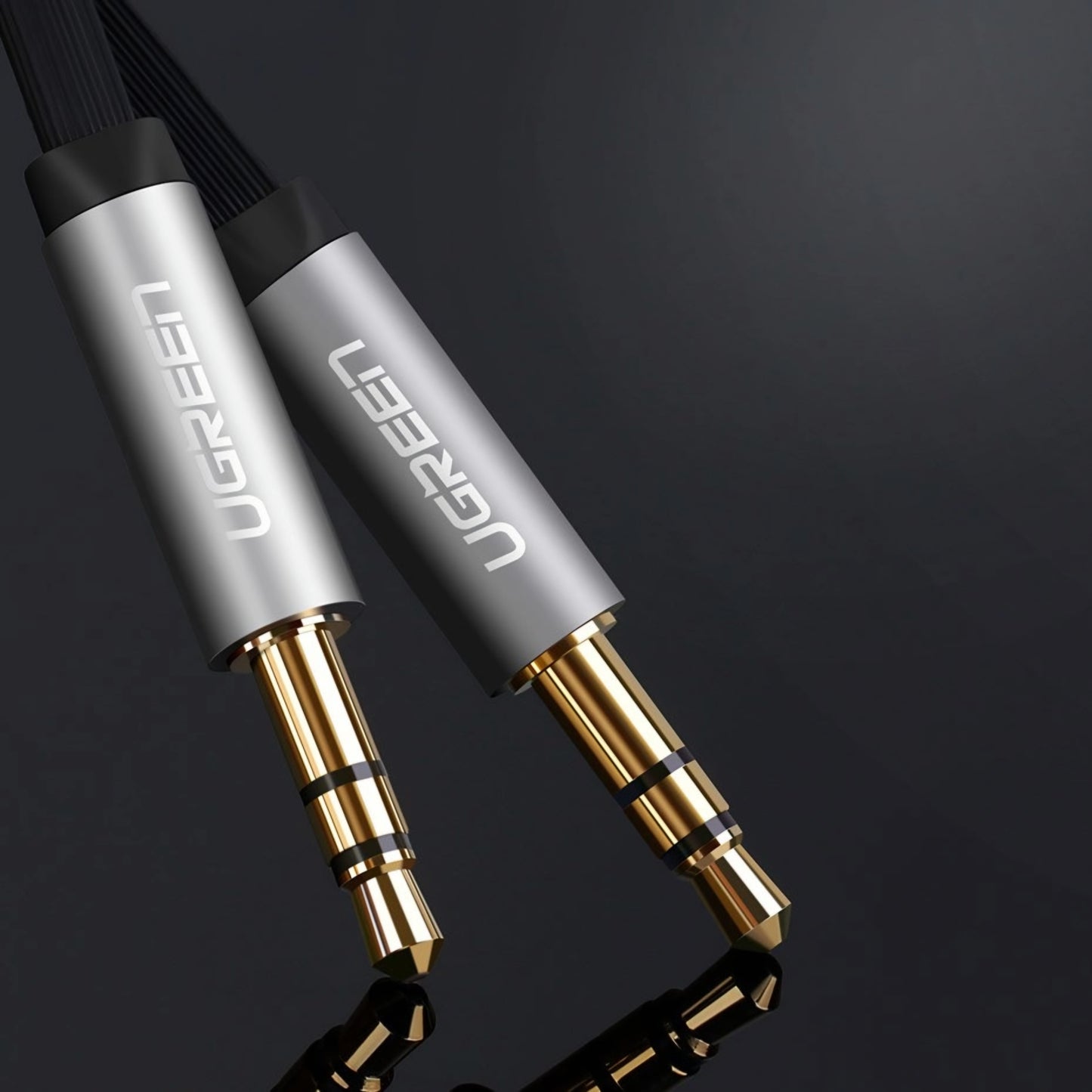 UGREEN AV119 Angled 3.5mm - 3.5mm Audio Cable, 1.5m, Black