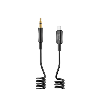 Audio Cable USB-C - 3.5mm XO Design NB-R255B, 1m, Black