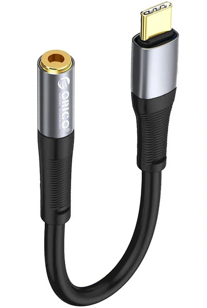 Orico AXC-02 USB-C to 3.5 mm Audio Adapter, Black