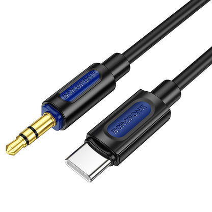 Borofone BL20 USB-C - 3.5mm Audio Cable, 1m, Black