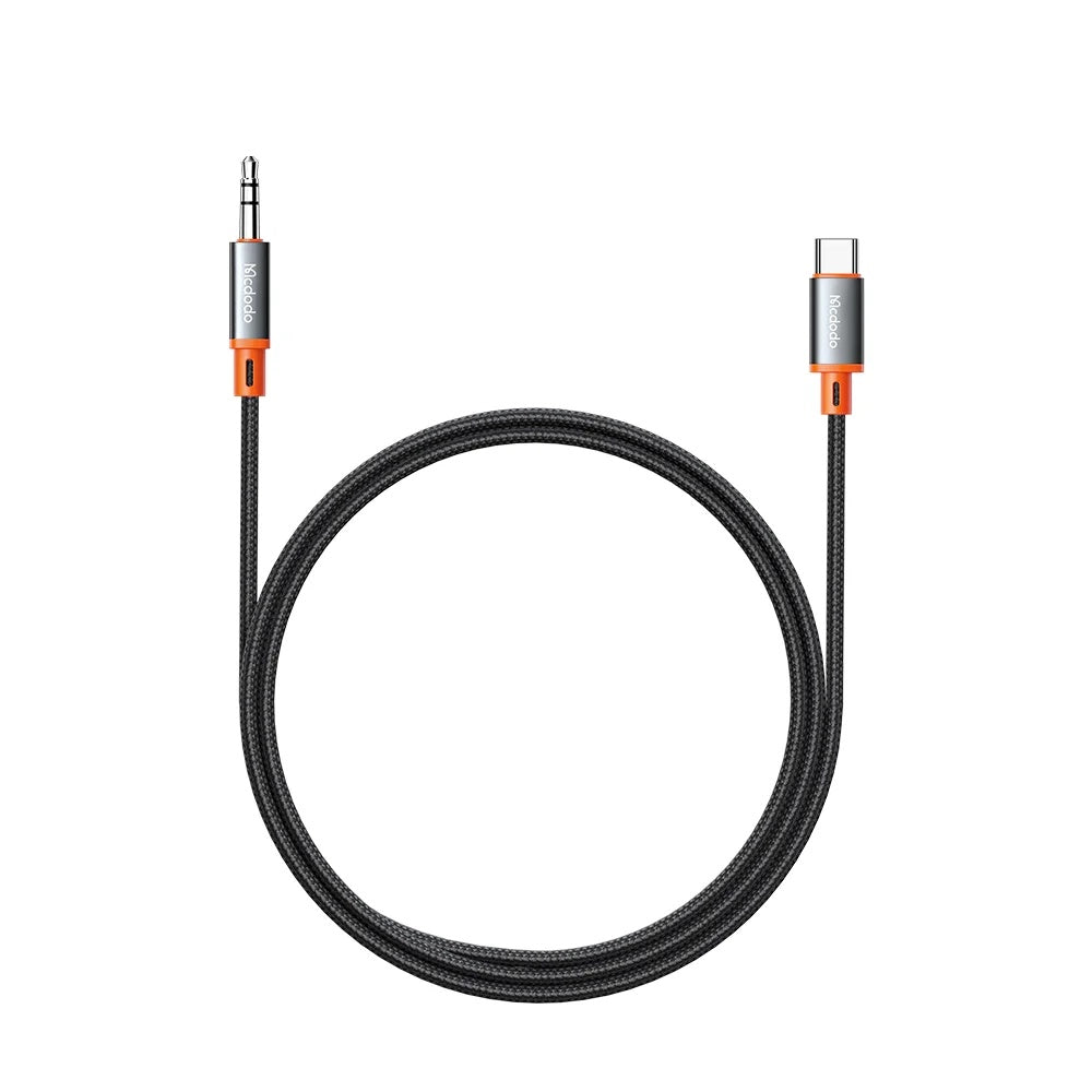 USB-C to 3.5mm McDodo CA-0820 Castle Audio Cable, 1.2m, Black