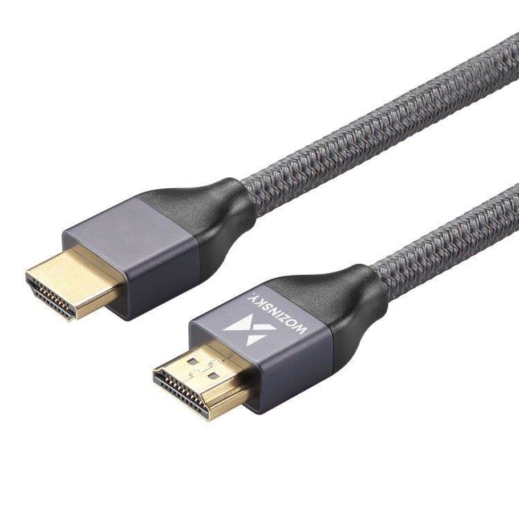 WZK Ultraboost Video Cable, HDMI - HDMI, 8K, 1m, Gray WHDMI-10