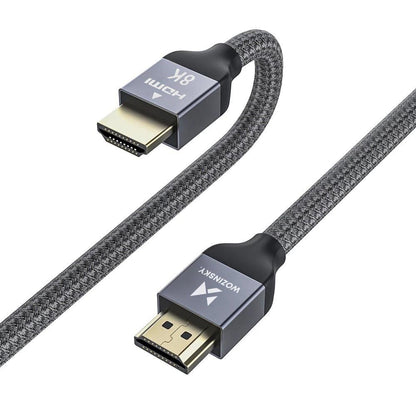 WZK Ultraboost Video Cable, HDMI - HDMI, 8K, 1m, Gray WHDMI-10