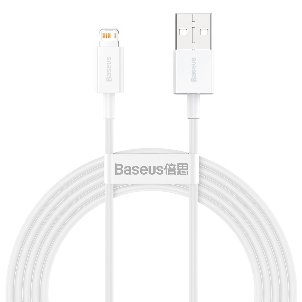 Baseus Superior Series USB-A - Lightning Data and Charging Cable, 20W, 2m, White CALYS-C02