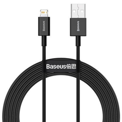 Data and Charging Cable USB-A - Lightning Baseus Superior Series, 20W, 2m, Black CALYS-C01