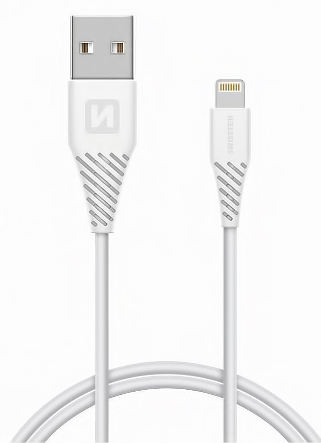 Data and Charging Cable USB-A - Lightning Swissten, 18W, 1.2m, White 71526501