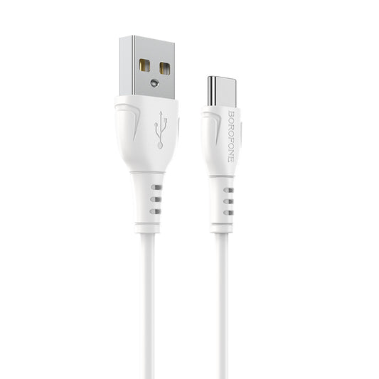 Data and Charging Cable USB-A - USB-C Borofone BX51 Triumph MP, 18W, 1m, White