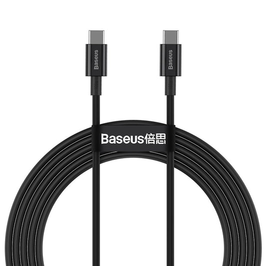 Data and Charging Cable USB-C - USB-C Baseus Superior Series, 100W, 1m, Black CATYS-B01