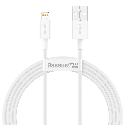 Data and Charging Cable USB-A - Lightning Baseus Superior Series, 20W, 1.5m, White CALYS-B02