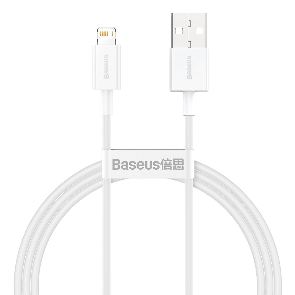 Data and Charging Cable USB-A - Lightning Baseus Superior Series, 20W, 1m, White CALYS-A02