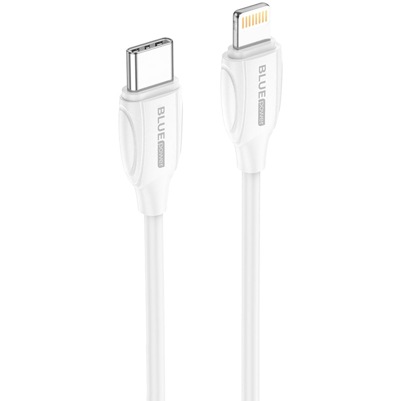 USB-C - Lightning Data and Charging Cable BLUE Power B1BX19, 18W, 1m, White