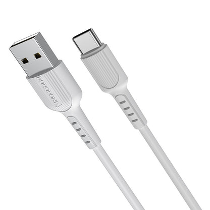 Borofone BX16 USB-A - USB-C Data and Charging Cable, 18W, 1m, White