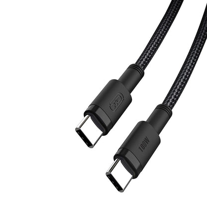 USB-C Data and Charging Cable - USB-C XO Design NB-Q199, 100W, 1.5m, Black