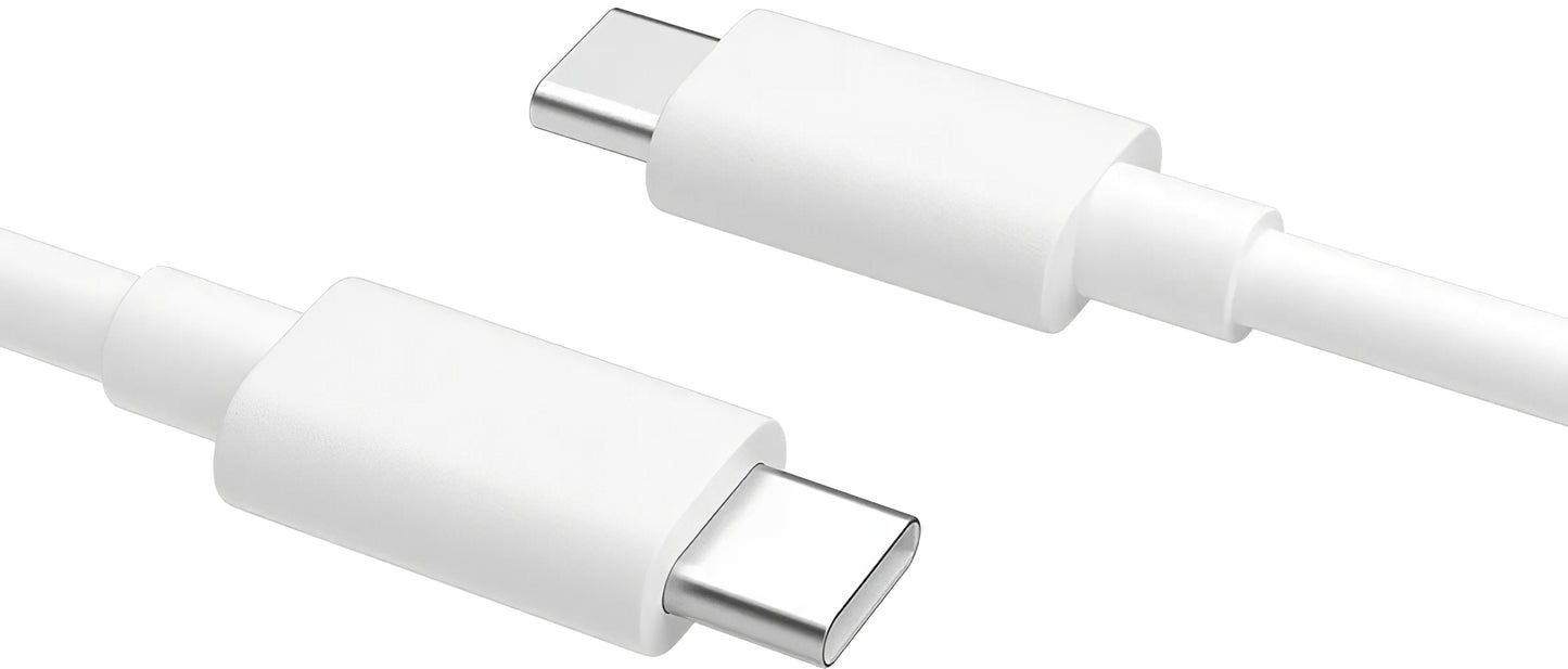 Data and Charging Cable USB-C - USB-C Oppo DL149, 65W, 1m, White