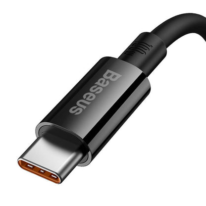 Data and Charging Cable USB-A - USB-C Baseus Superior Series, 100W, 1.5m, Black P10320102114-01