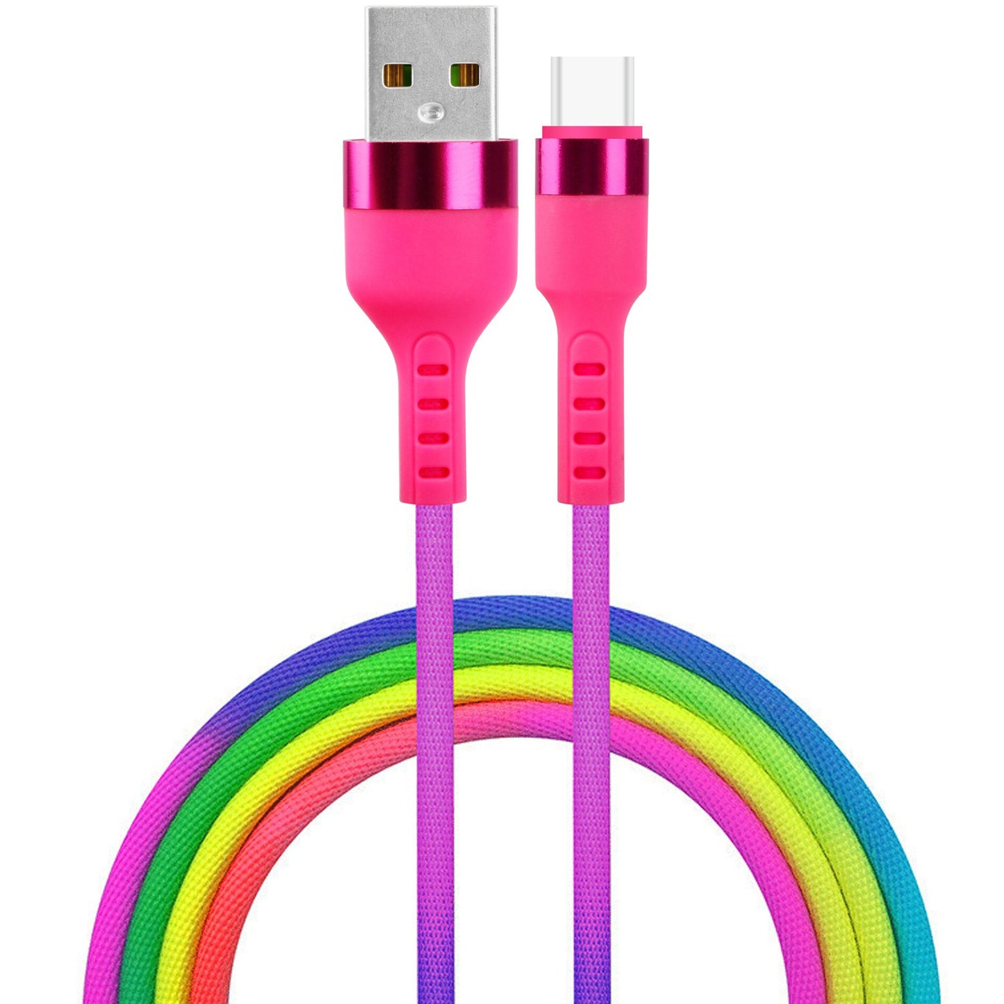 USB-A - USB-C Setty Data and Charging Cable, 18W, 1.2m, Multicolor KNA-C-1.22.113