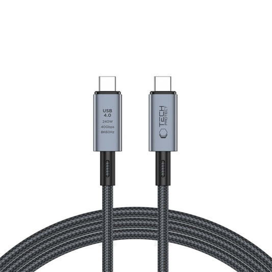 USB-C Data and Charging Cable - USB-C Tech-Protect Ultraboost Max, 240W, 2m, Gray