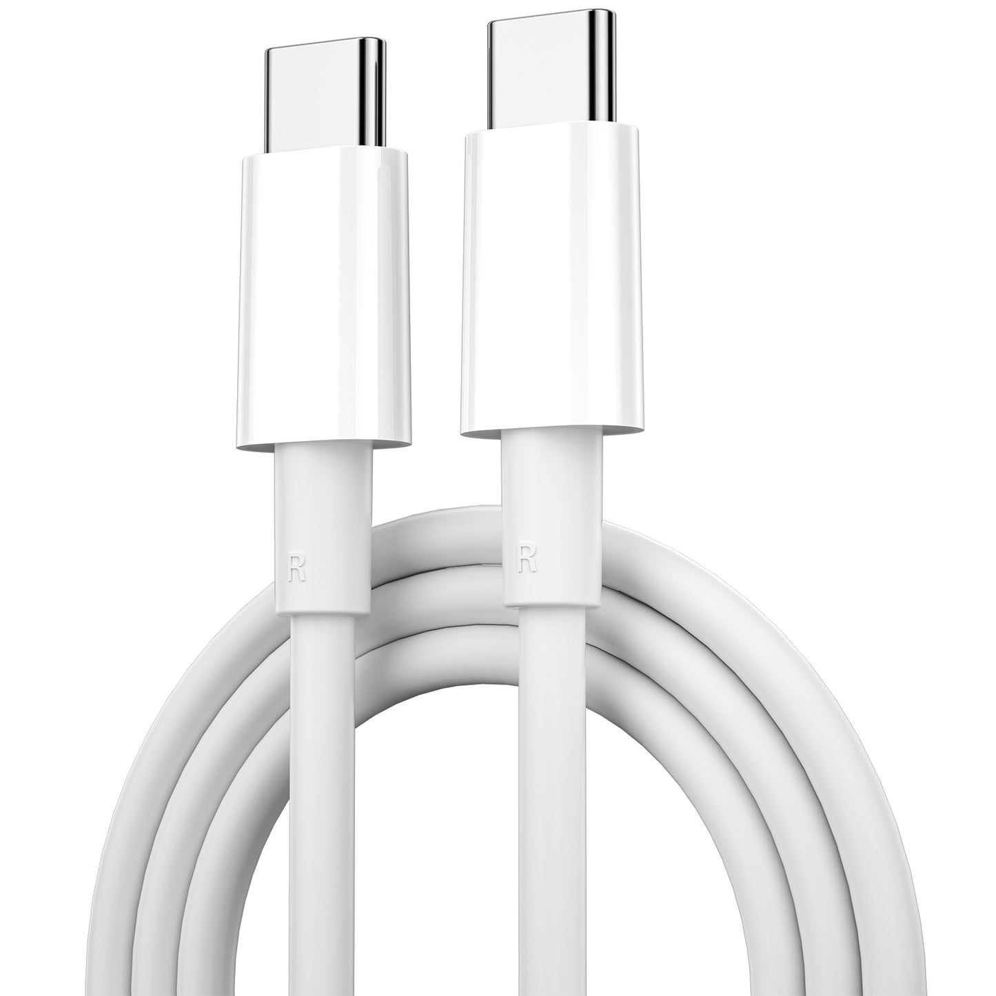 USB-C - USB-C WiWu C008 Data and Charging Cable, 100W, 1.2m, White