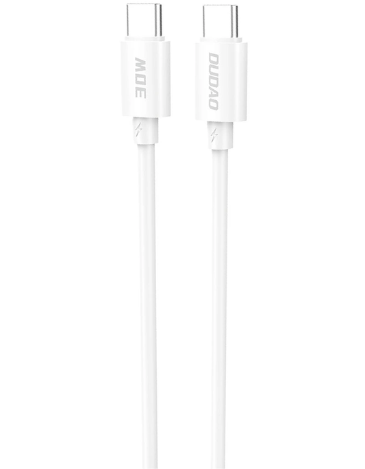 USB-C Data and Charging Cable - USB-C Dudao L4C, 30W, 1.2m, White