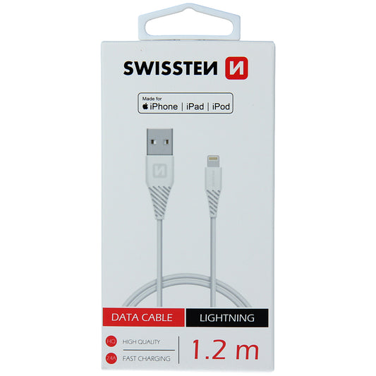 Data and Charging Cable USB-A - Lightning Swissten, 18W, 1.2m, White 71526501