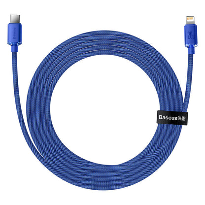 Data and Charging Cable USB-C - Lightning Baseus Crystal Shine Series, 20W, 2m, Blue CAJY000303