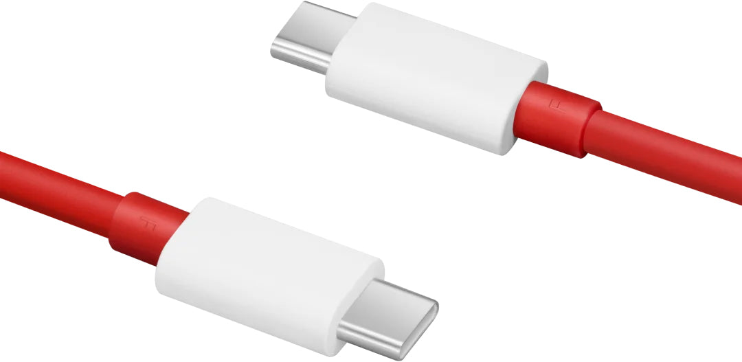 Data and Charging Cable USB-C - USB-C OnePlus DL152, 150W, 1m, Red 5461100529