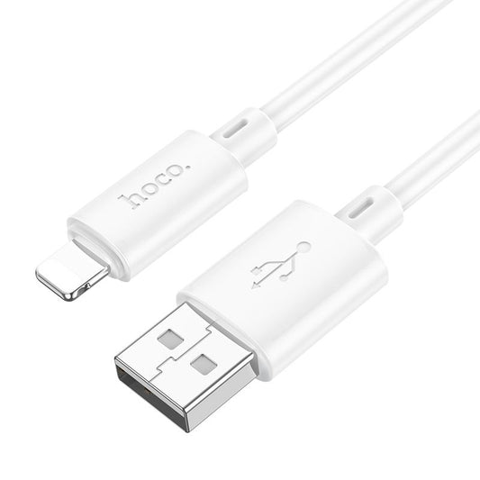 HOCO X88 USB-A - Lightning Data and Charging Cable, 18W, 1m, White