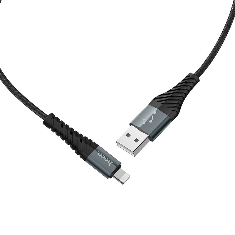 HOCO X38 Cool USB-A - Lightning Data and Charging Cable, 18W, 1m, Black