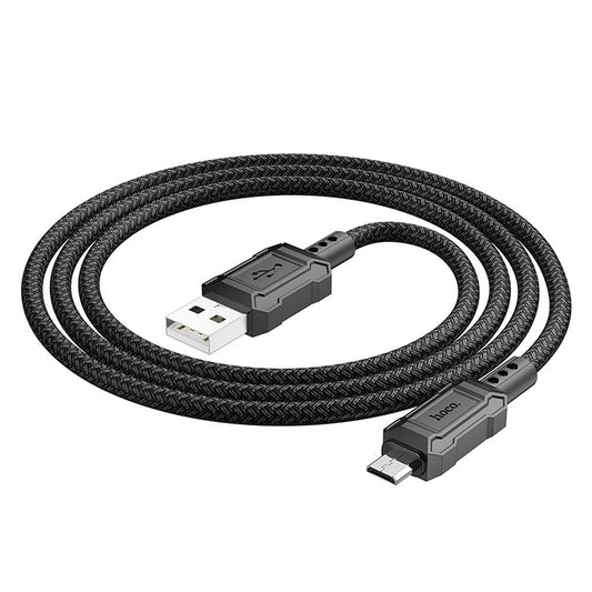 USB-A to microUSB Data and Charging Cable HOCO Leader X94, 18W, 1m, Black