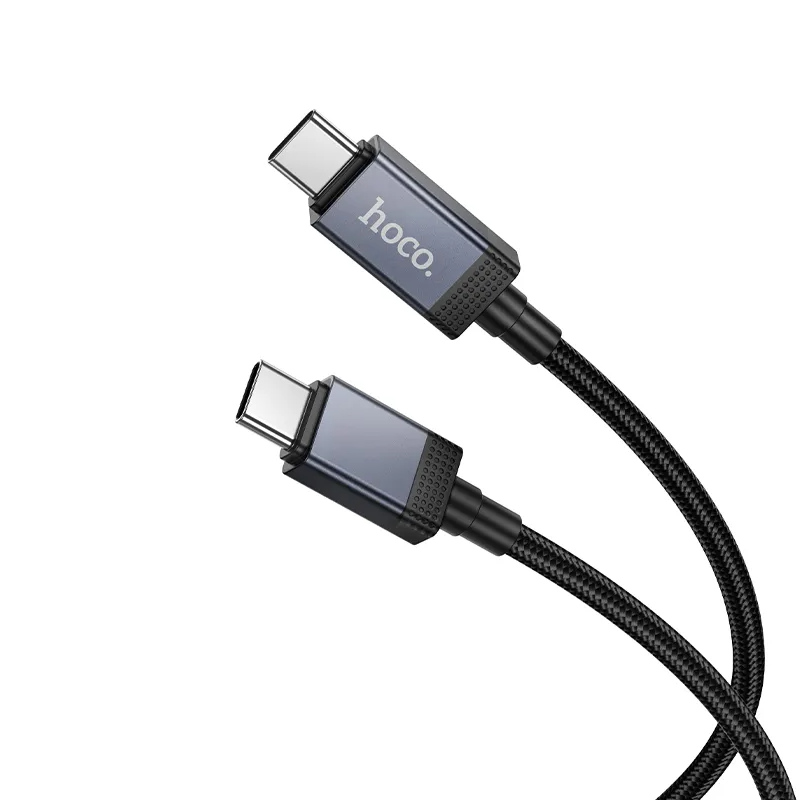 USB-C Data and Charging Cable - USB-C HOCO X118 Display, 60W, 1m, Black