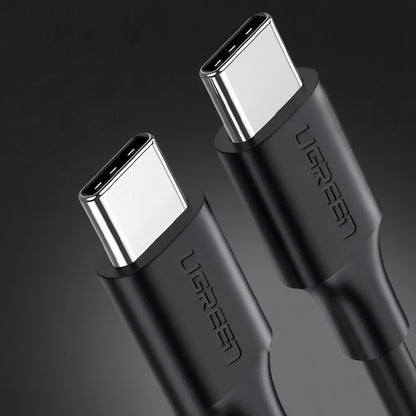 USB-C Data and Charging Cable - USB-C UGREEN US286, 60W, 3m, Black