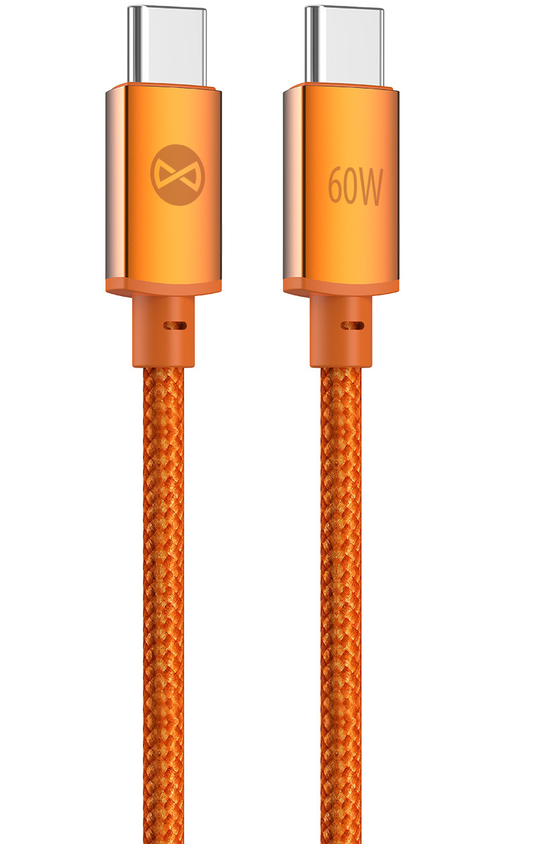 USB-C Data and Charging Cable - USB-C Forever Saffron, 60W, 1m, Orange