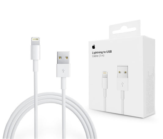 USB-A to Lightning Data and Charging Cable Apple A1480, 18W, 1m, White MUQW3ZM/A