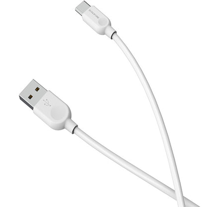 Borofone BX14 LinkJet USB-A - USB-C Data and Charging Cable, 18W, 2m, White