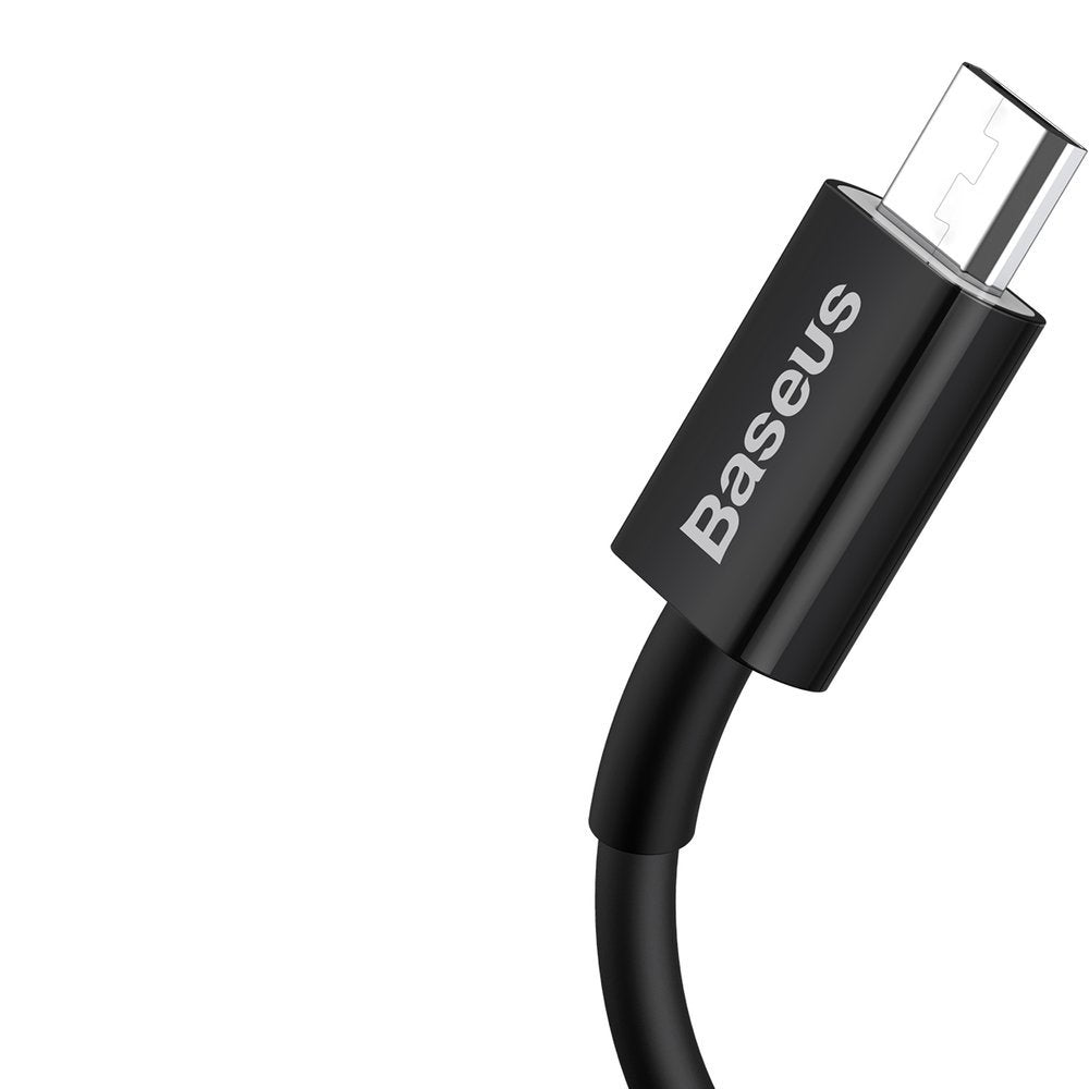 Data and Charging Cable USB-A - microUSB Baseus Superior Series, 18W, 1m, Black CAMYS-01