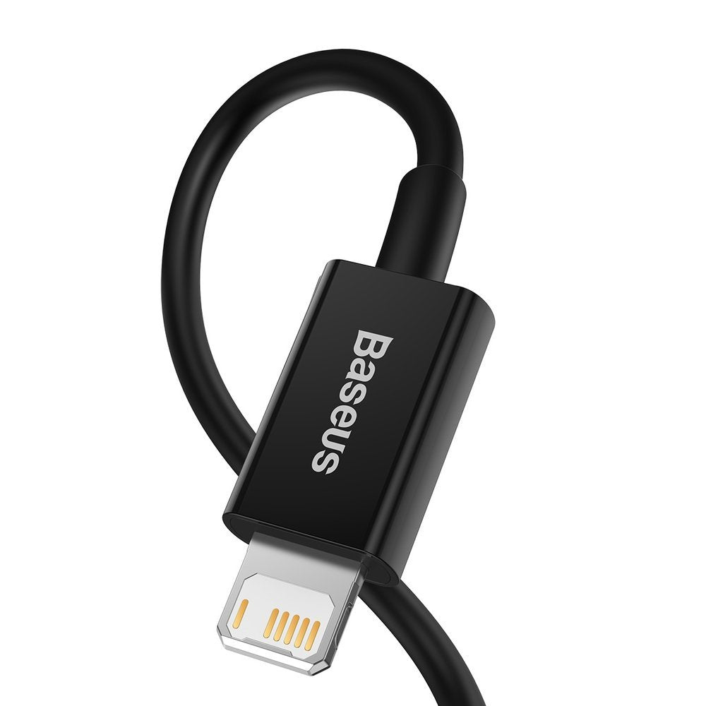 Data and Charging Cable USB-A - Lightning Baseus Superior Series, 20W, 1m, Black CALYS-A01