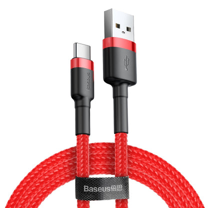 Data and Charging Cable USB-A - USB-C Baseus Coffee, 18W, 0.5m, Red CATKLF-A09