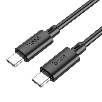 Data and Charging Cable USB-C - USB-C HOCO X88, 60W, 1m, Black