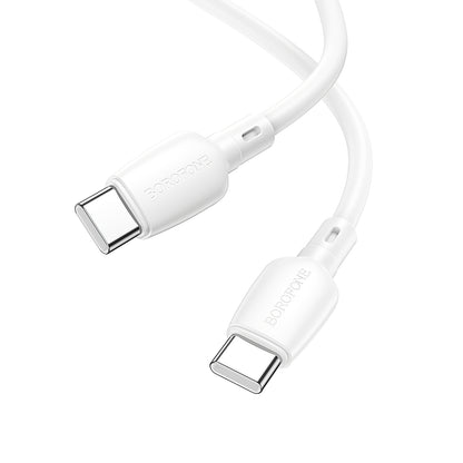 Borofone BX93 USB-C - USB-C Data and Charging Cable, 60W, 1m, White