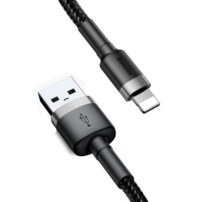 Data and Charging Cable USB-A - Lightning Baseus Coffee, 18W, 0.5m, Gray CALKLF-AG1