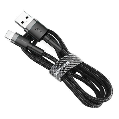 Data and Charging Cable USB-A - Lightning Baseus Coffee, 18W, 1.5m, Gray CALKLF-CG1