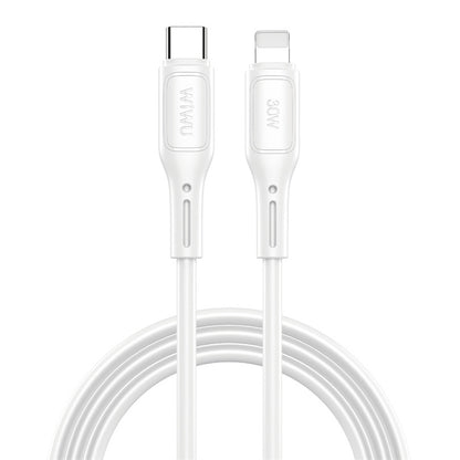 USB-C - Lightning Data and Charging Cable WiWu Wi-C043E Starlink, 30W, 1m, White