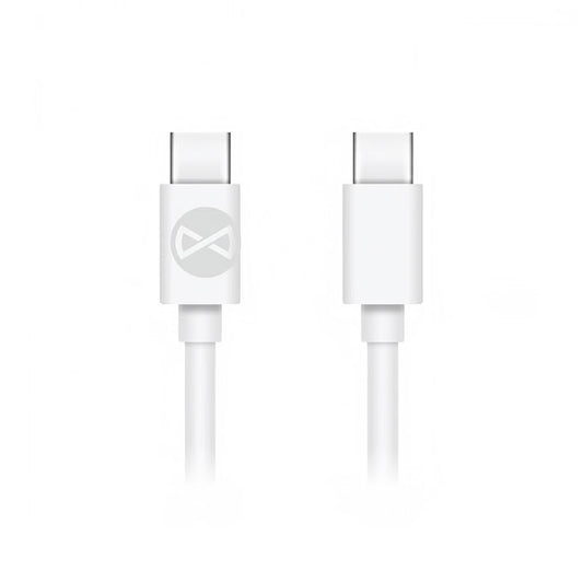 USB-C Data and Charging Cable - USB-C Forever, 60W, 1m, White