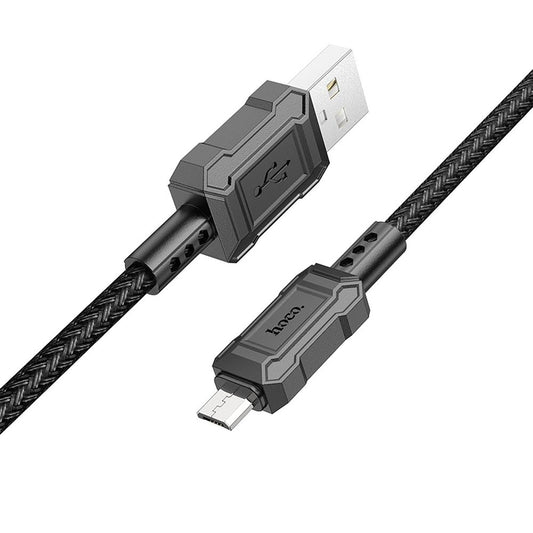 USB-A to microUSB Data and Charging Cable HOCO Leader X94, 18W, 1m, Black