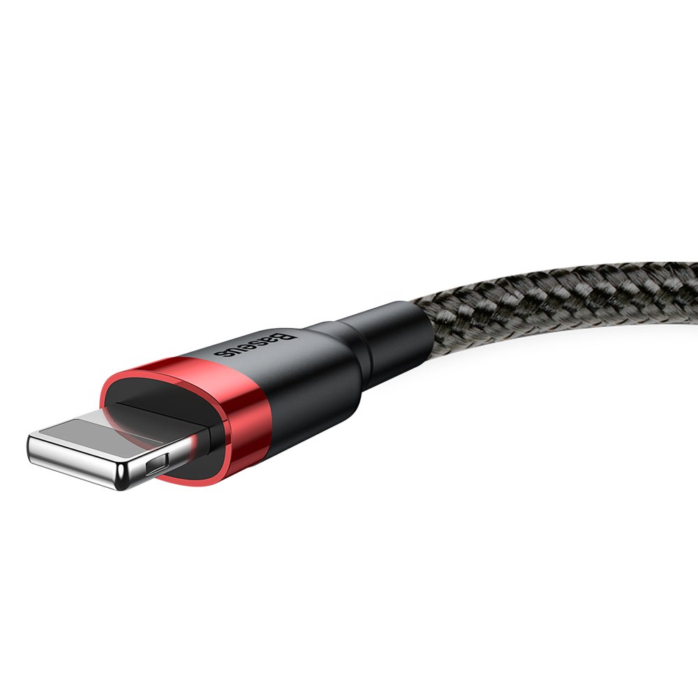 Data and Charging Cable USB-A - Lightning Baseus Coffee, 18W, 0.5m, Red CALKLF-A19