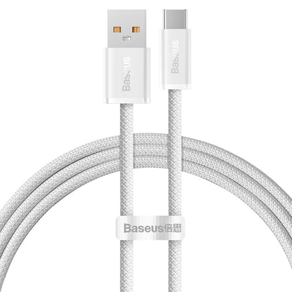 USB-A to USB-C Data and Charging Cable Baseus Dynamic Series, 100W, 1m, White CALD000602