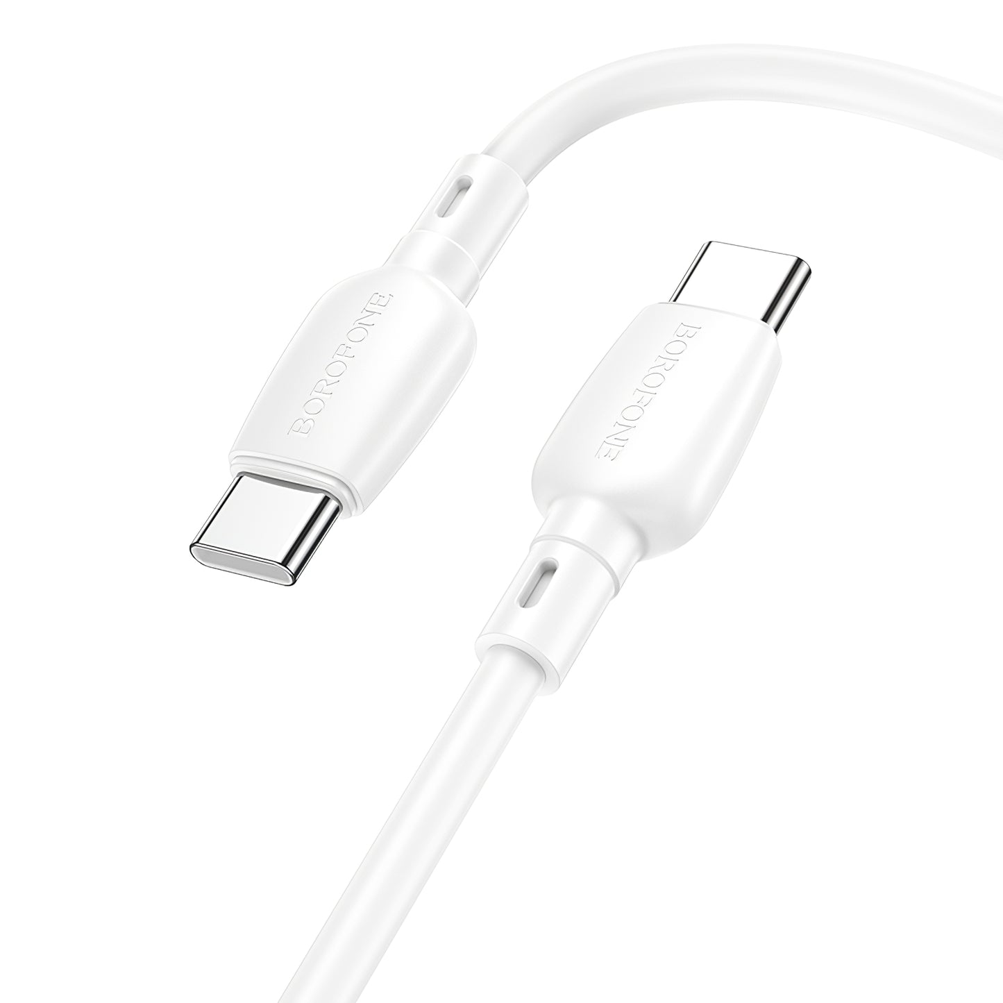 Borofone BX93 USB-C - USB-C Data and Charging Cable, 60W, 1m, White