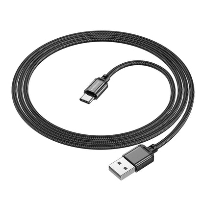 Borofone BX87 Sharp USB-A - USB-C Data and Charging Cable, 60W, 1m, Black